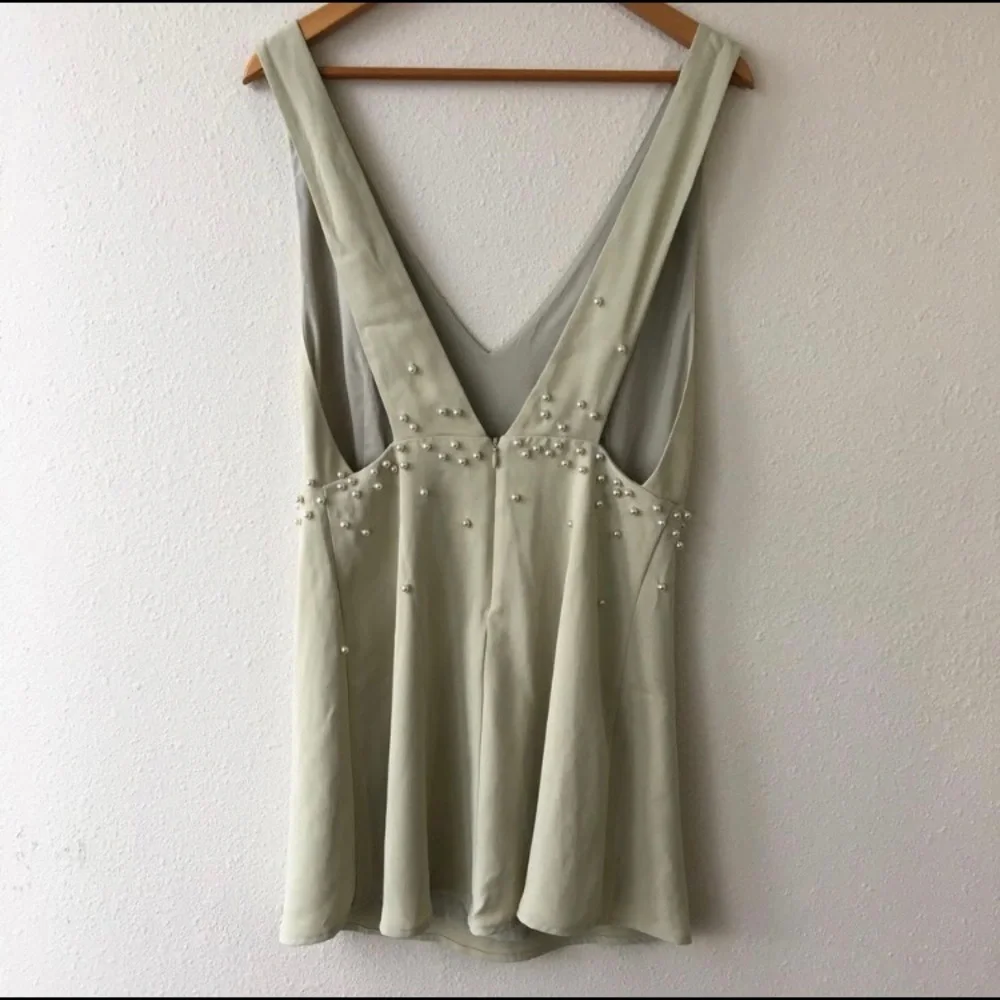 Wildfox NWT Coda Mini Dress with pearls. Size L. - Picture 2 of 6